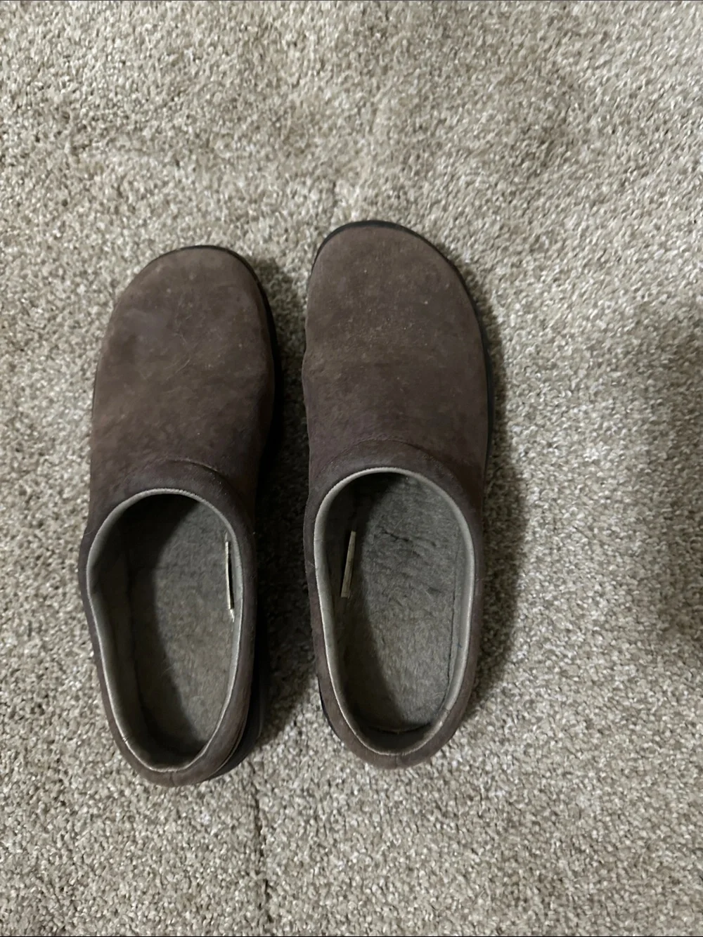Men's Slip-On Suede Loafers in Dark Brown